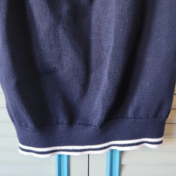 Janie And Jack Navy & White Knit Vest - Picture 10 of 12